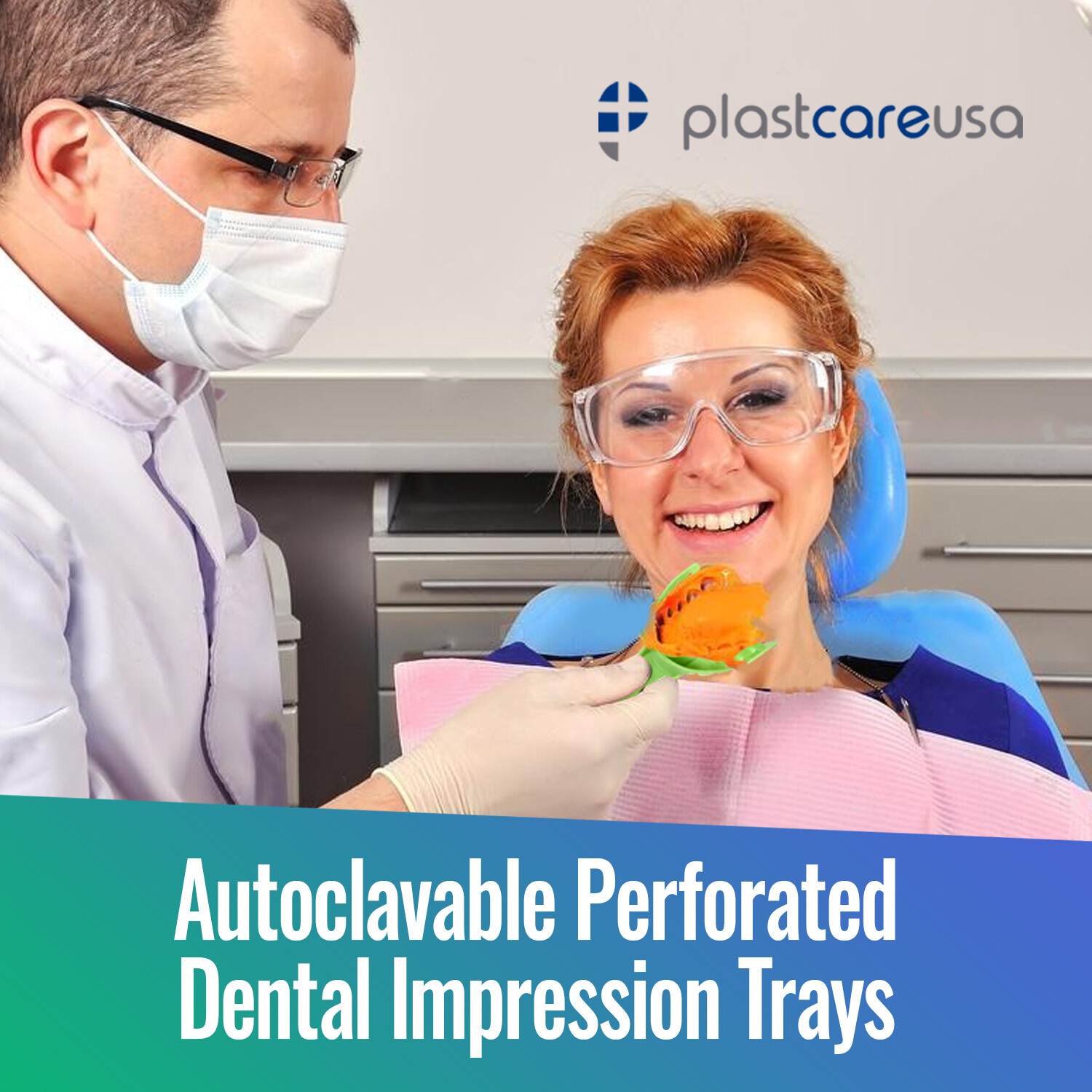 Autoclave Perforated Plastic Impression Trays (CHOOSE SIZES) – (Bag of 12 Trays)