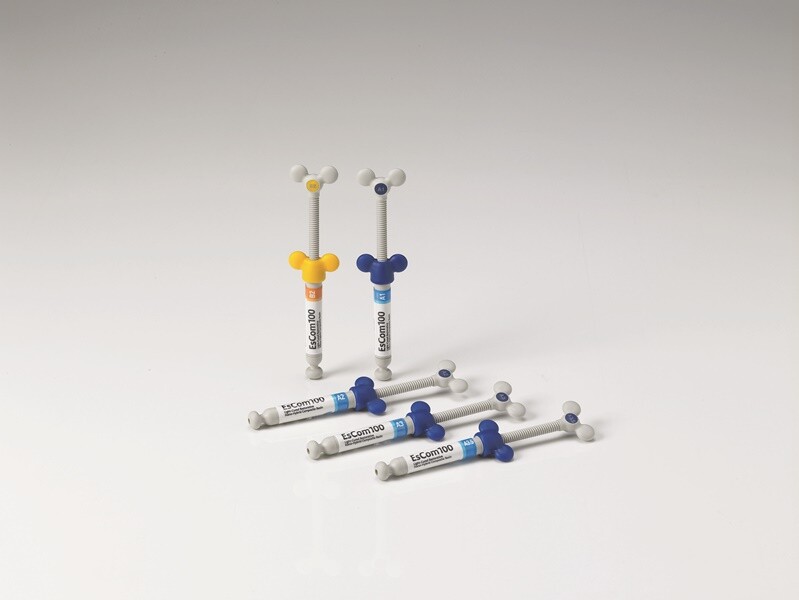 EsCom100 Syringe Refill Nano Hybrid Composite Resin 1X4g