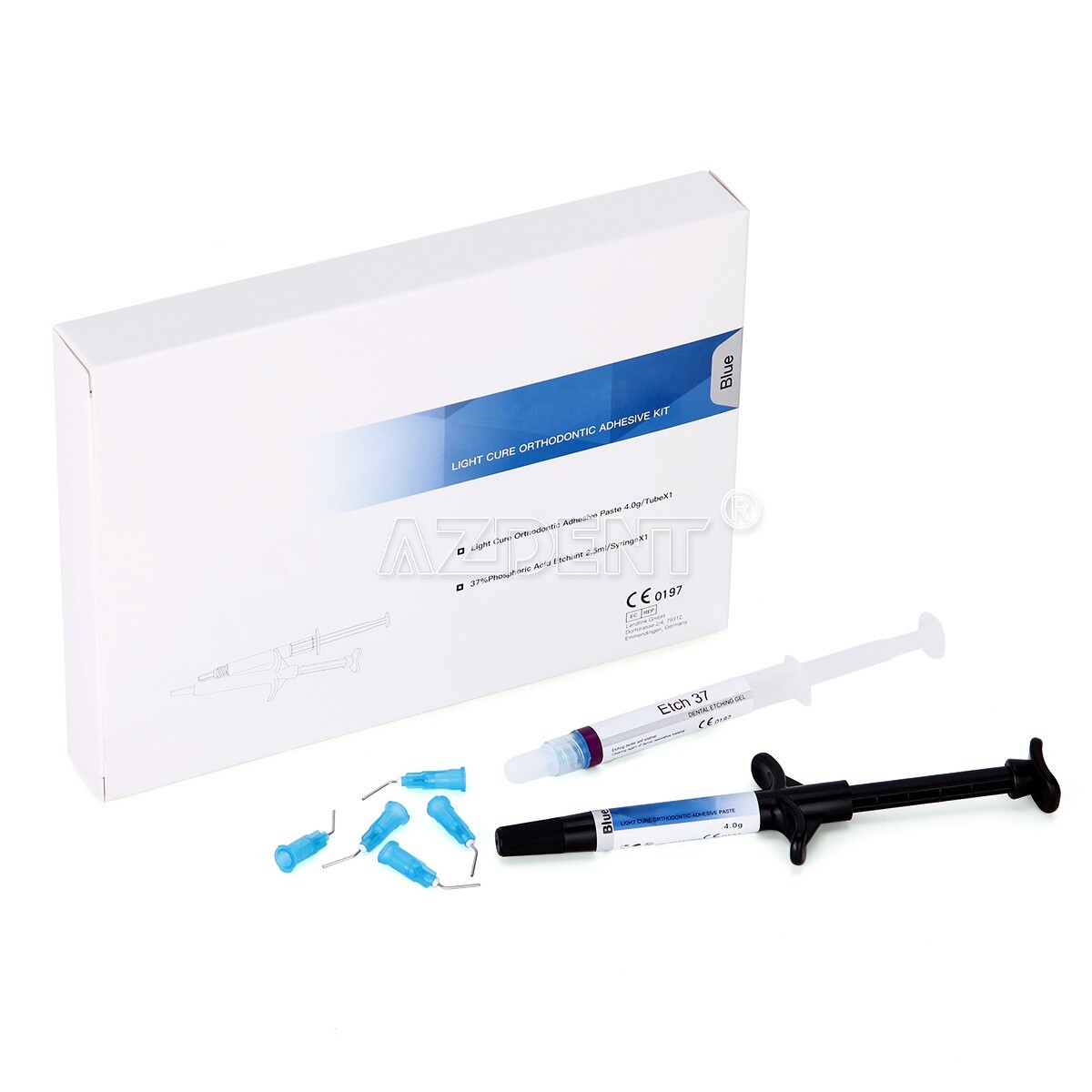 Dental Orthodontic Adhesive Light Cure Band Bonding Cement Blue Glue Intro Kit