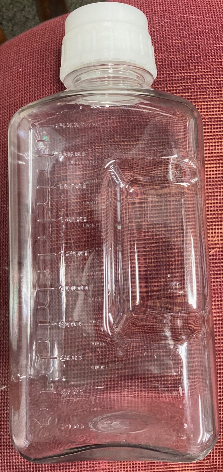 Nalgene Clear Square Storage Bottle 2000mL 64oz PETG Lot of 8