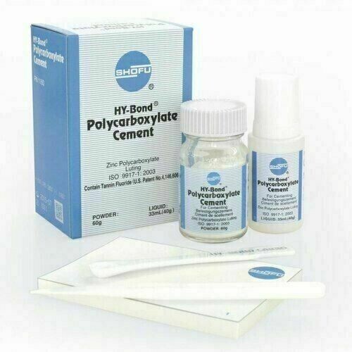 Shofu HYBond Zinc Polycarboxylate Luting Liner Dental Cement Pack 60gm And 33ml