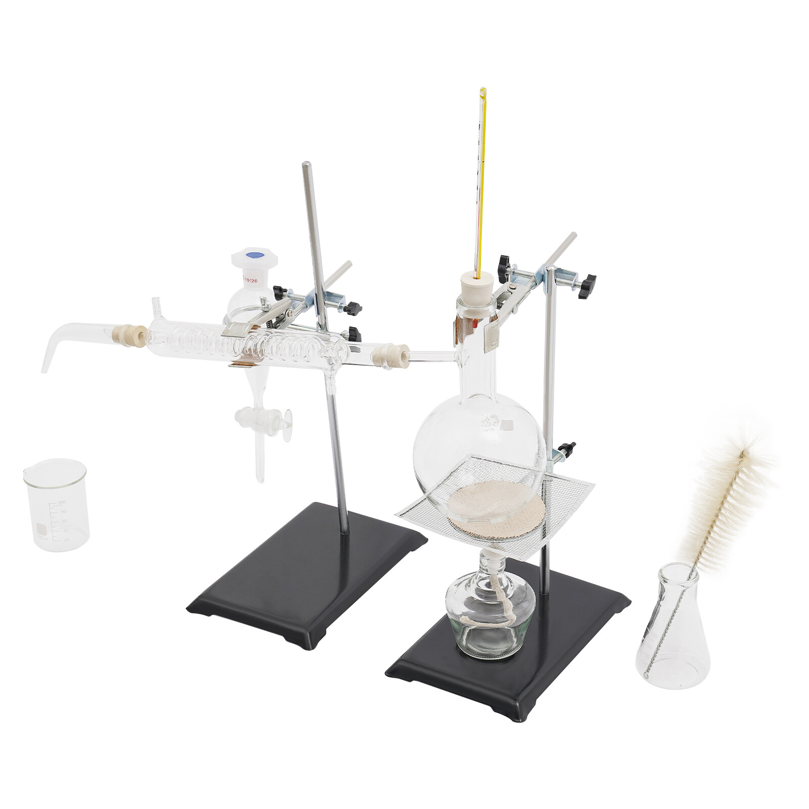 Essential Oil Steam Distillation Kit Apparatus Lab Glassware Distillation Kit