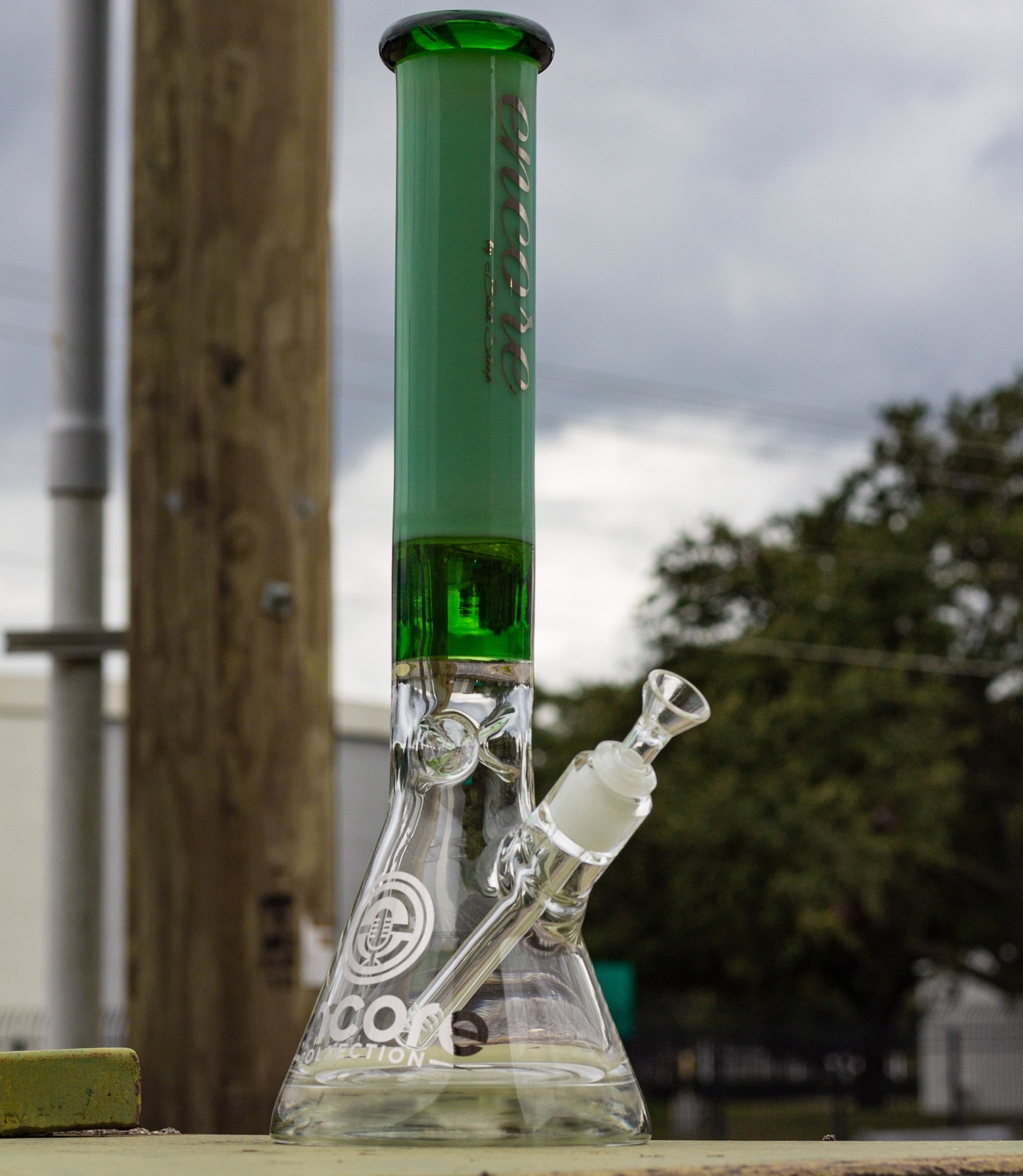 16″ Super Thick Quad Section 50MM Bong Pounder Beaker Hookah Water Pipe