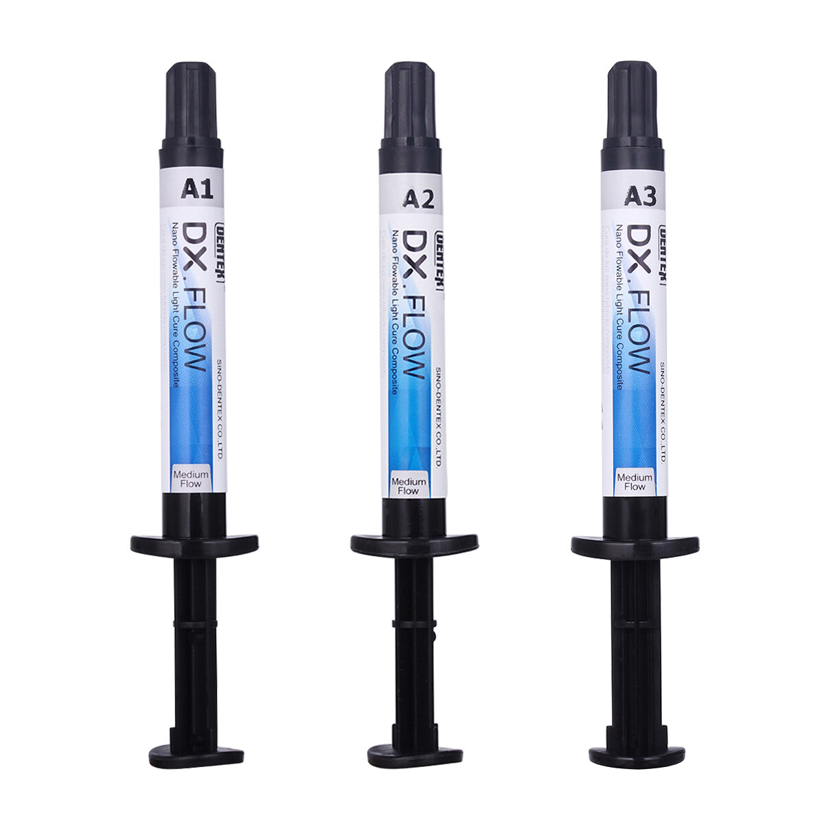 Dental Dentex A1 Medium Flow Flowable Light Cure Composite Resin Syringe