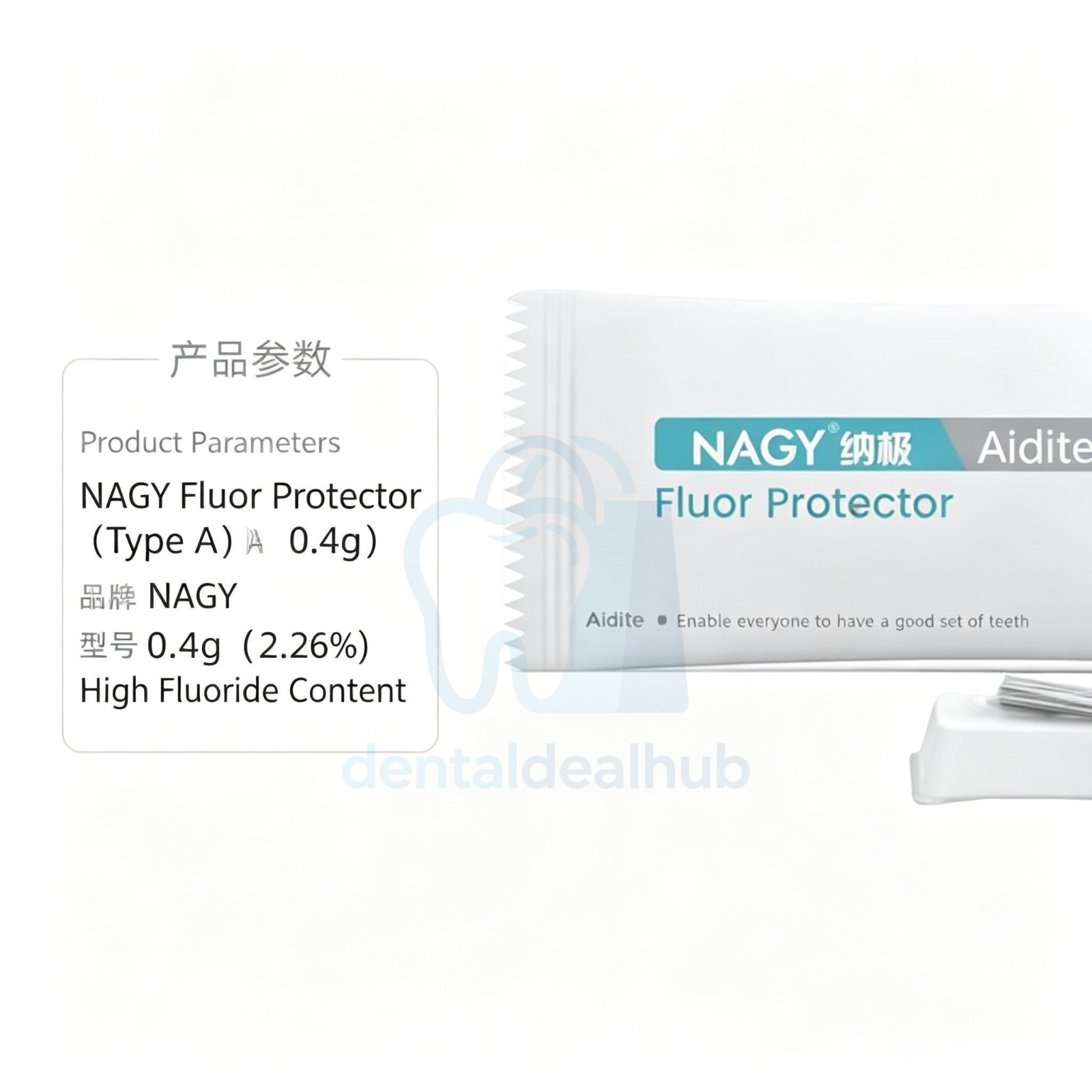 NAGY Fluor Protector Type A/C Fluoride Varnish Caries Prevention 0.4g/10g/3ml