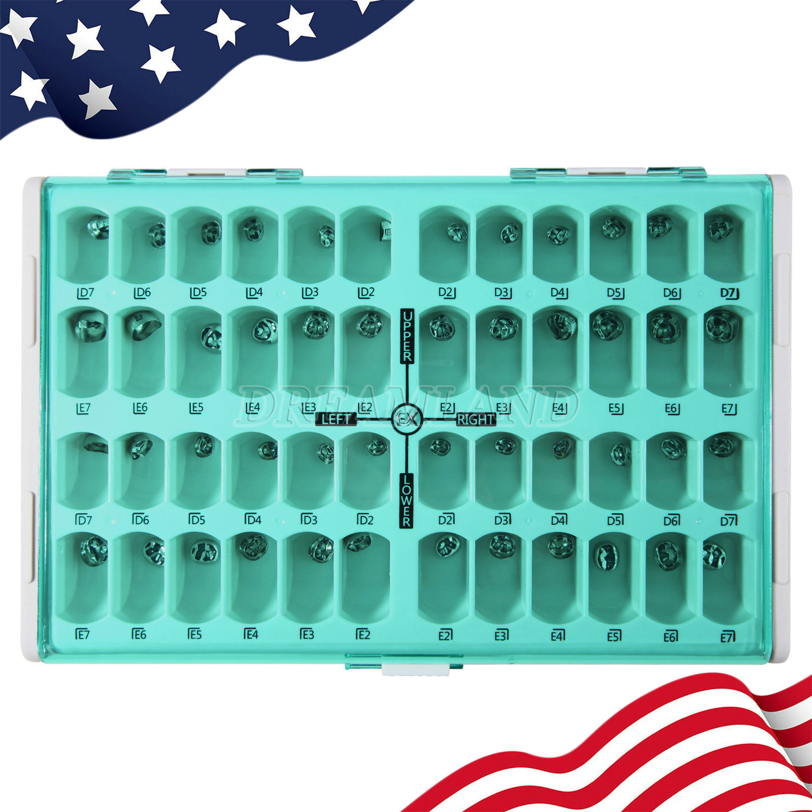 48 ASSORTED PRIMARY MOLAR STAINLESS STEEL CROWNS – COMPLETE KIT