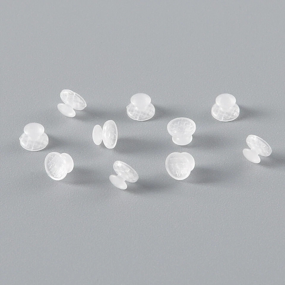 Dental Ortho Composite Clear Ceramic Lingual Buttons for Round Rectangular Base