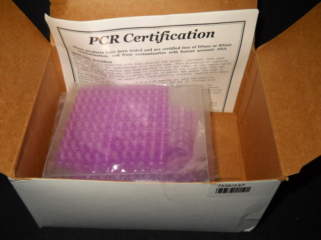 (108) Orochem Purple 0.2mL Pierceable 8-Cap Strips for PCR Plates, OT-0498