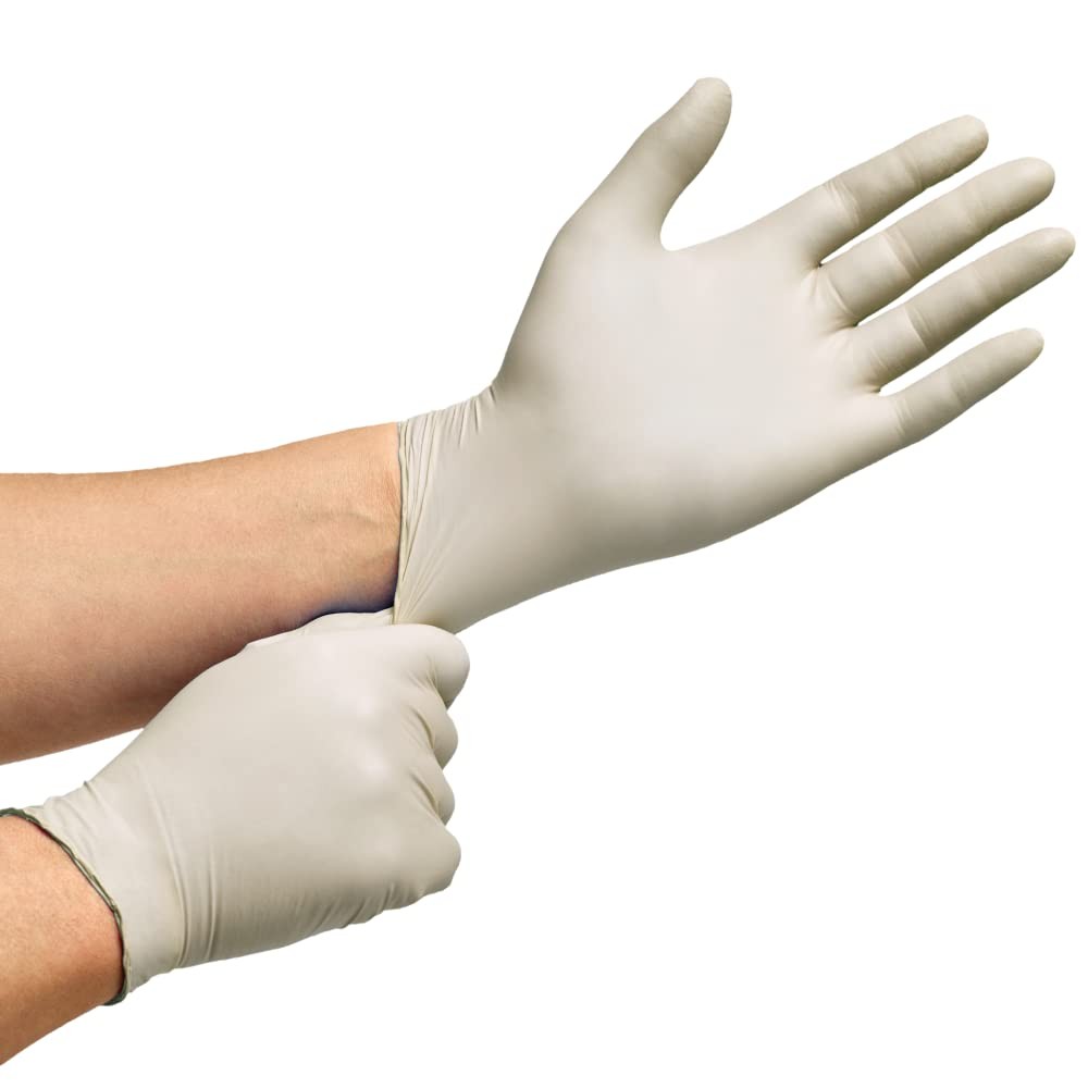 Inspire Exam Grade Powder & Latex Free Stretch Vinyl Gloves, Medium, White