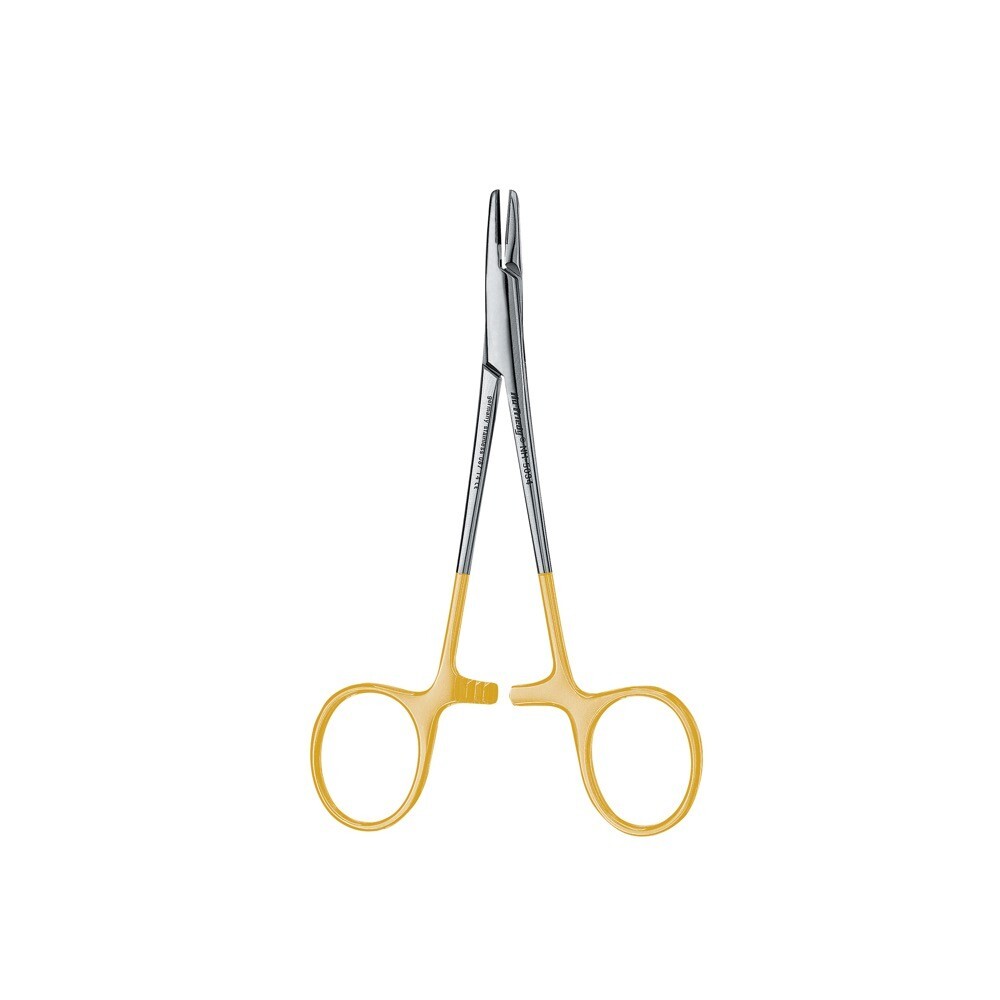 HU FRIEDY NEEDLE HOLDER HEGAR-BAUMGARTNER #5034, PERMASHARP, SERRATED, 14CM