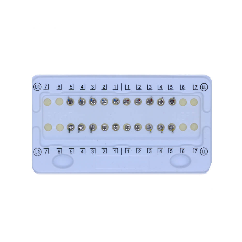 10 Packs Dental Orthodontic Brackets, Mini MBT .022, 345 Hooks, Mesh Base