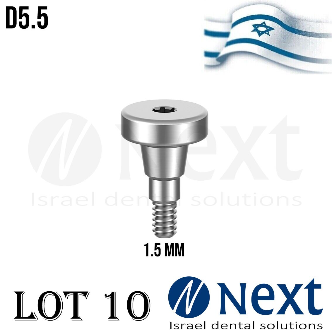 Lotx10 Healing cap D5.5 abutment Neo GM Dent Grand Morse Straumann Fit 1.5 mm