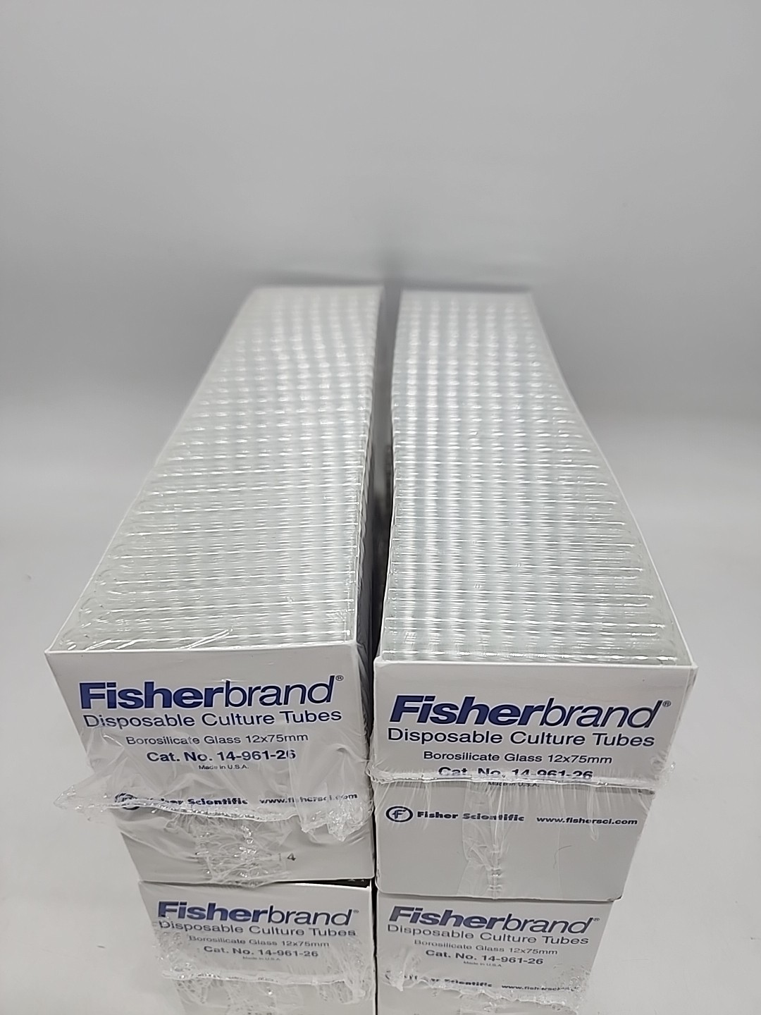 1000 – Fisherbrand 14-961-26 Borosilicate Glass Disposable Culture Tube 12x75mm