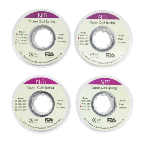 1 Roll Orthodontic Dental Braces Niti Open Coil Spring Dia.008/010/012/014 914mm