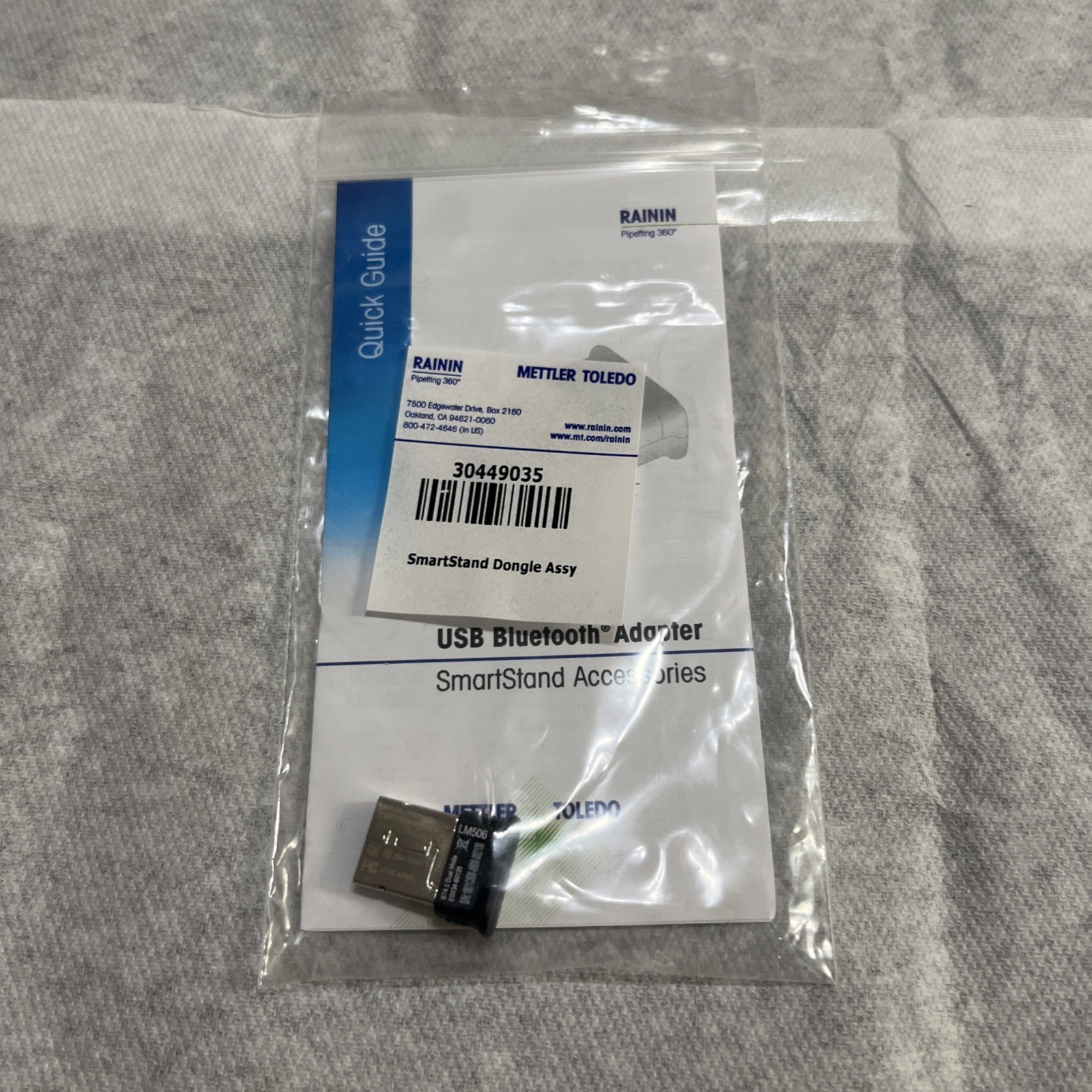 METTLER TOLEDO RAININ SmartStand Dongle USB Bluetooth Adapter 30449035