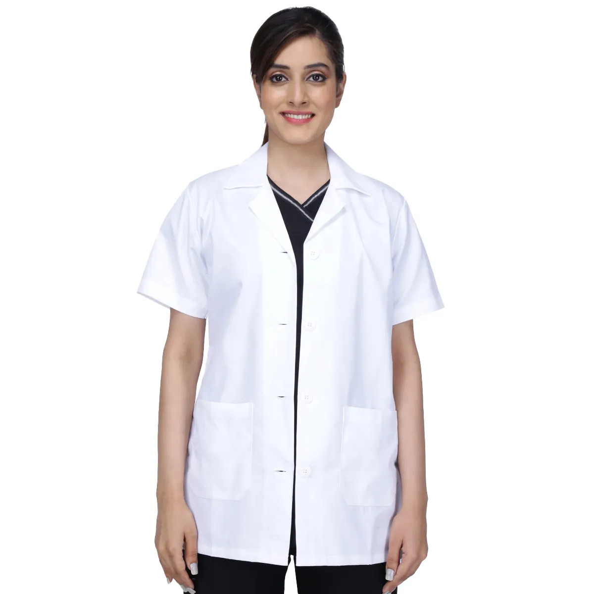 Uniform Craft Lab Coats Female LC01-F A professional, short-sleeve coat S-SIZE