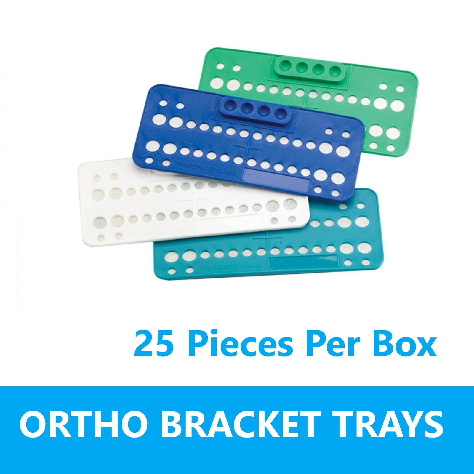 Dental Ortho Bracket Trays 25 pcs Ortho Bracket Trays – Choose Colors