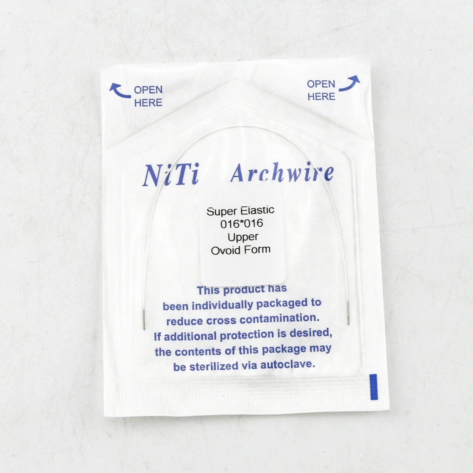 1Pc/Pack Ortho Dental Rectangular Super Elastic Niti Arch Wire White/Teeth Color