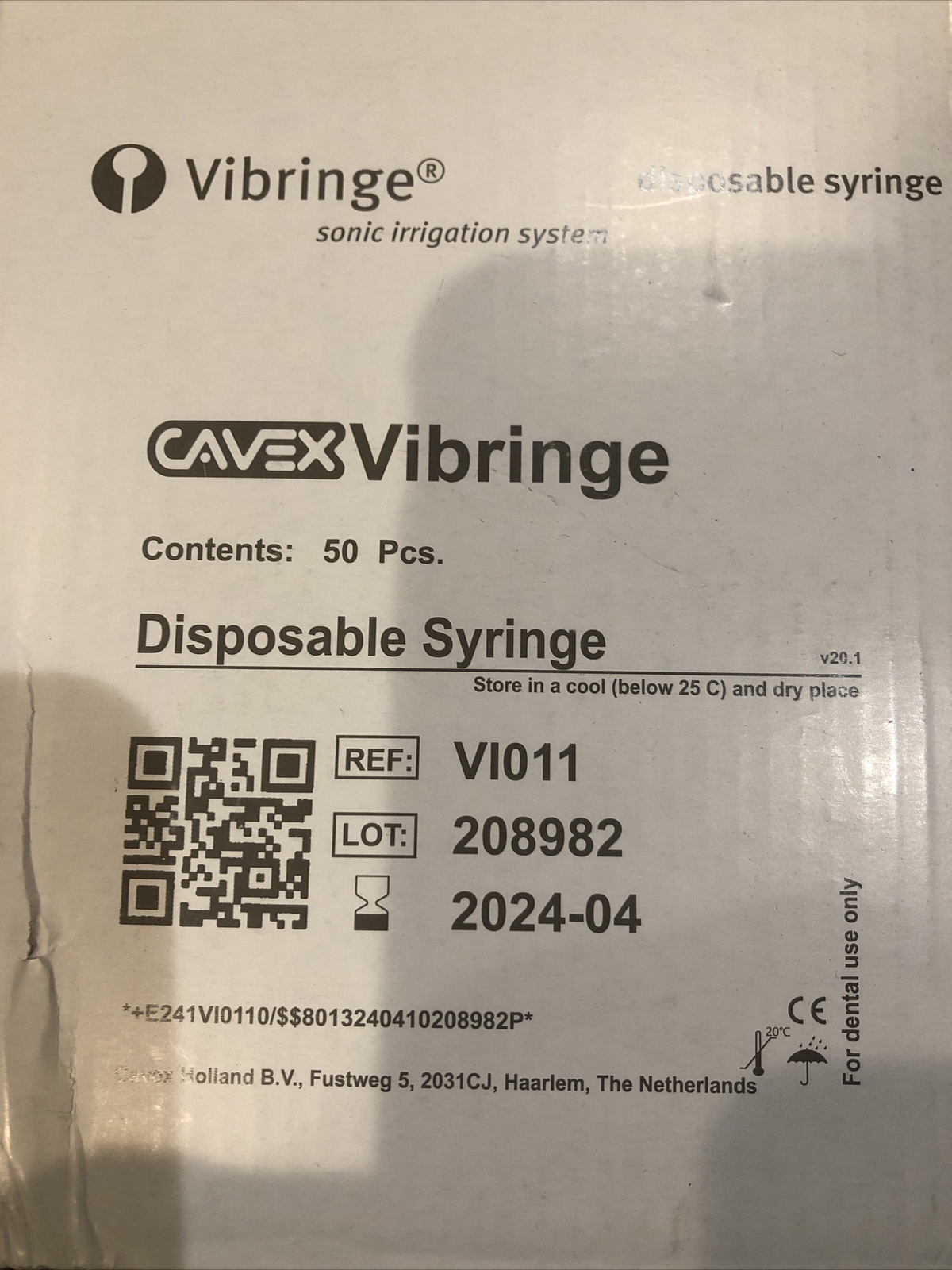 Vibringe Disposable 10mL Syringe Medical Clear Plastic .