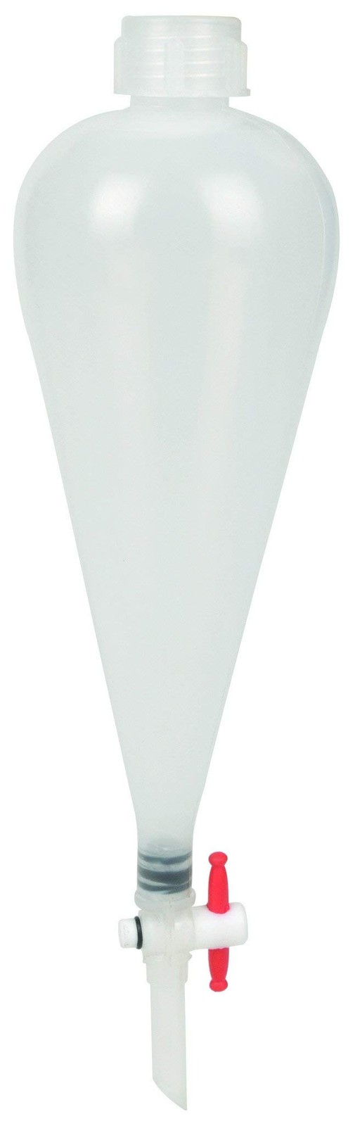 100mL Polypropylene Plastic Separating Funnel PP Stopcock PTFE Plug LeakProof