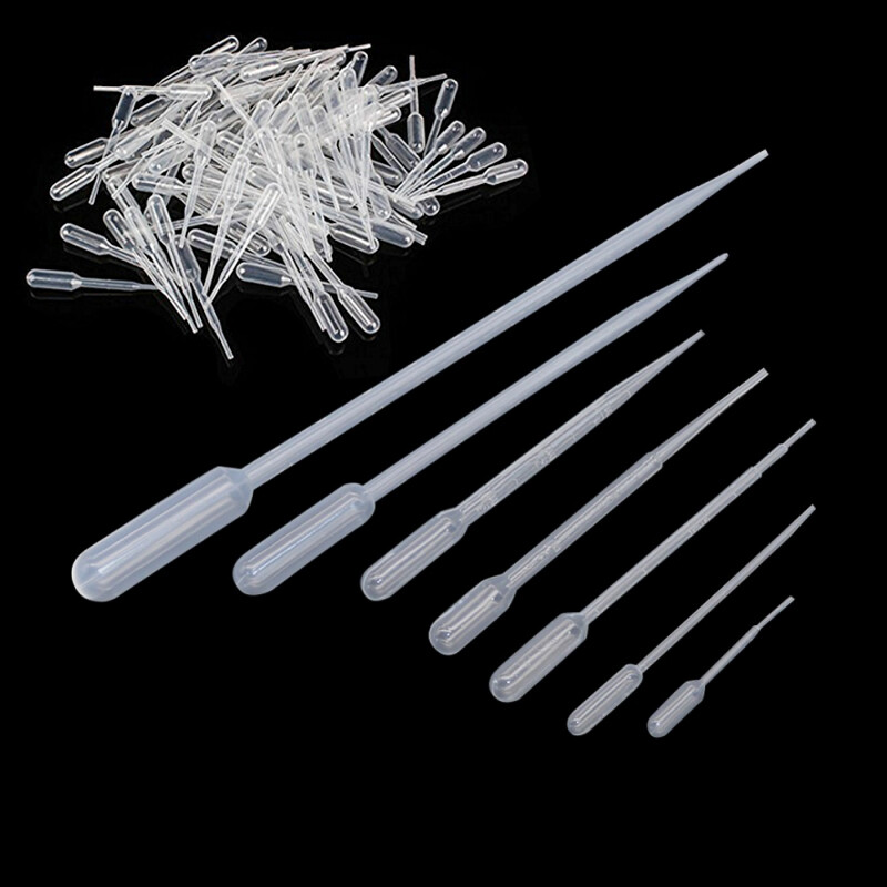 Transfer Pipettes Plastic Transparent Pipettes Disposable Eye Dropper 0.2-10ml