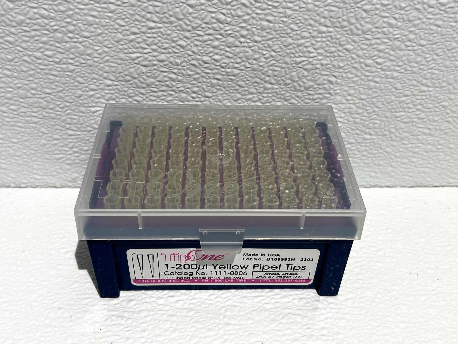 USA Scientific TipOne 1-200uL Yellow Pipet Tips 1111-0806