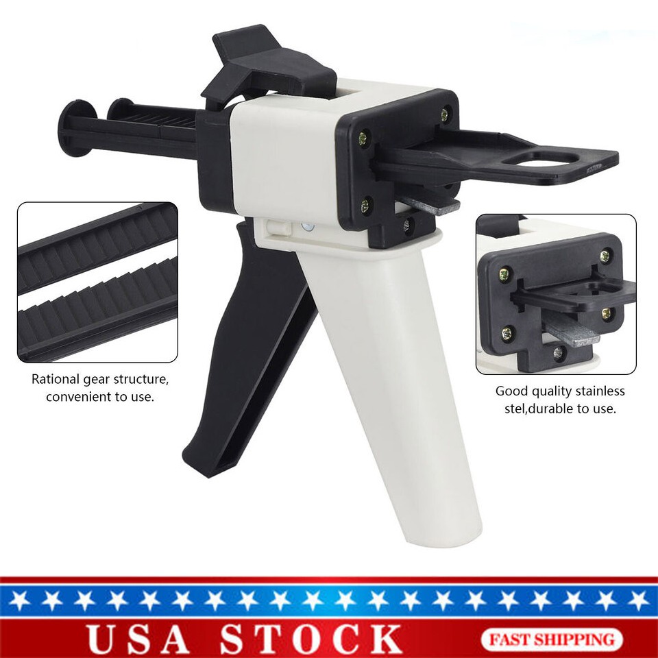 Dental 1:1/2:1 Impression Mixing Universal Temporary Crown Dispenser Gun US