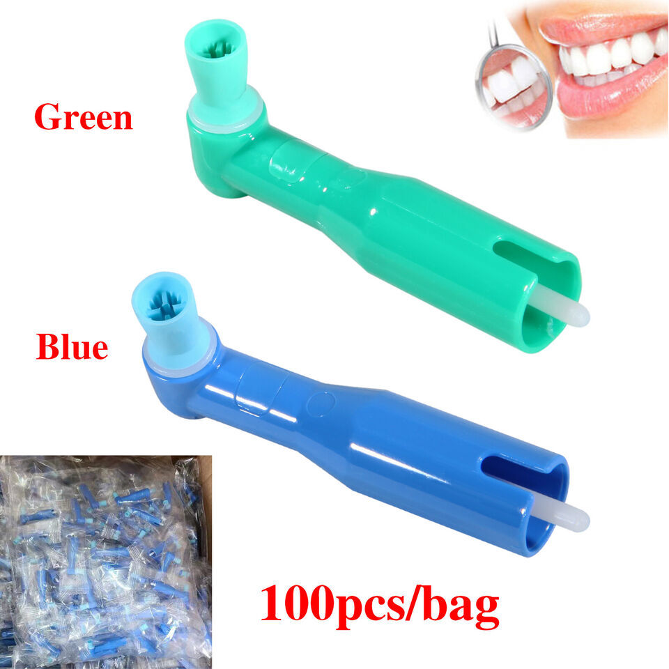 100pcs Dental Disposable Prophy Angles Top Quality Latex Free Soft or Firm Y