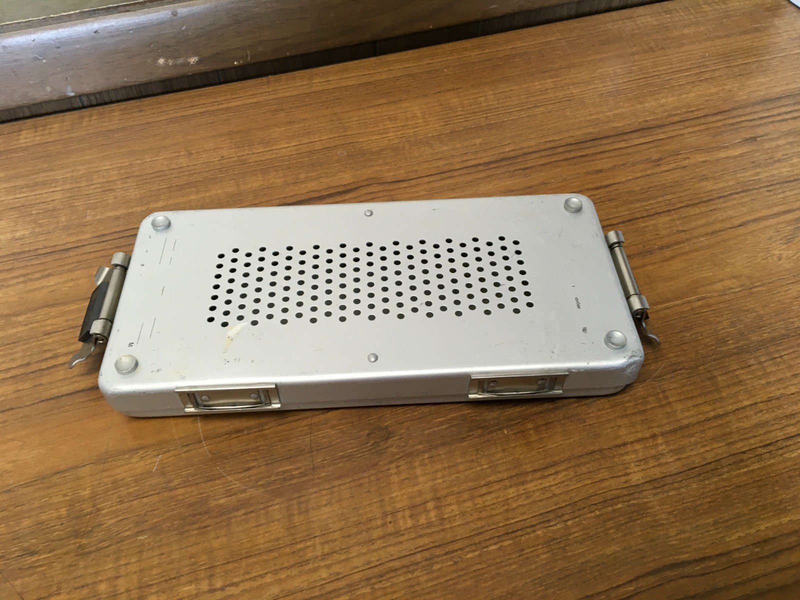 Aesculap Silver Mini Sterilization lid JK174 and case JK187