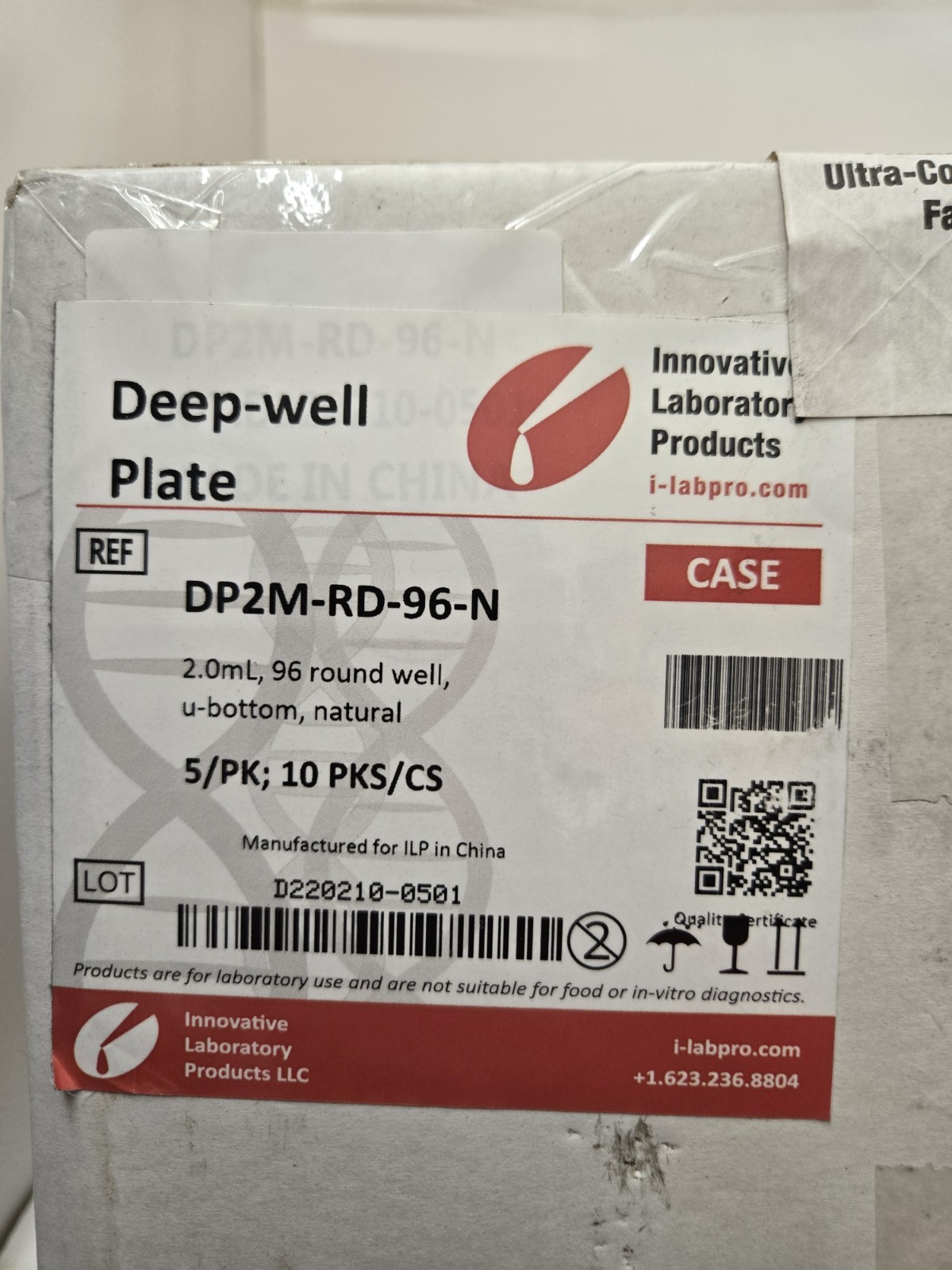 NEW Innovative Laboratory Deep Well 2.0ml 96 Round Well Plates DP2M-RD-96-N Case