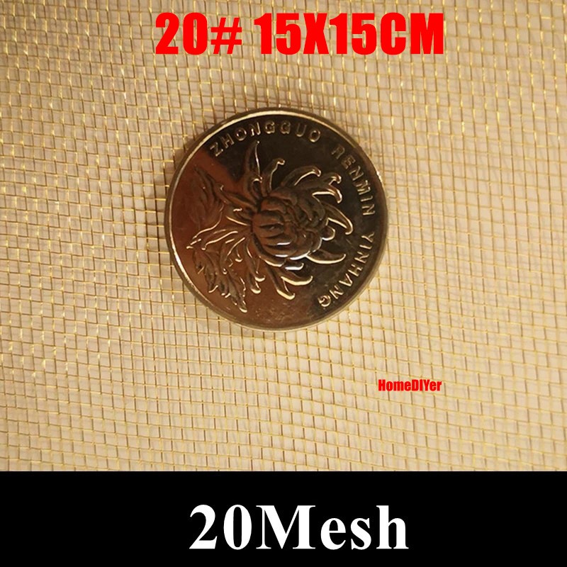 20-200 Mesh Brass Woven Wire Mesh Screen Filter Metal Sheet 15×15/ 30×30/30x90cm