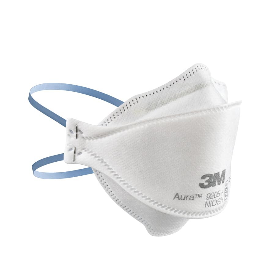 3M 9205 & N95 Aura Particulate Disposable Respirator Face Masks, White- 440 Pack