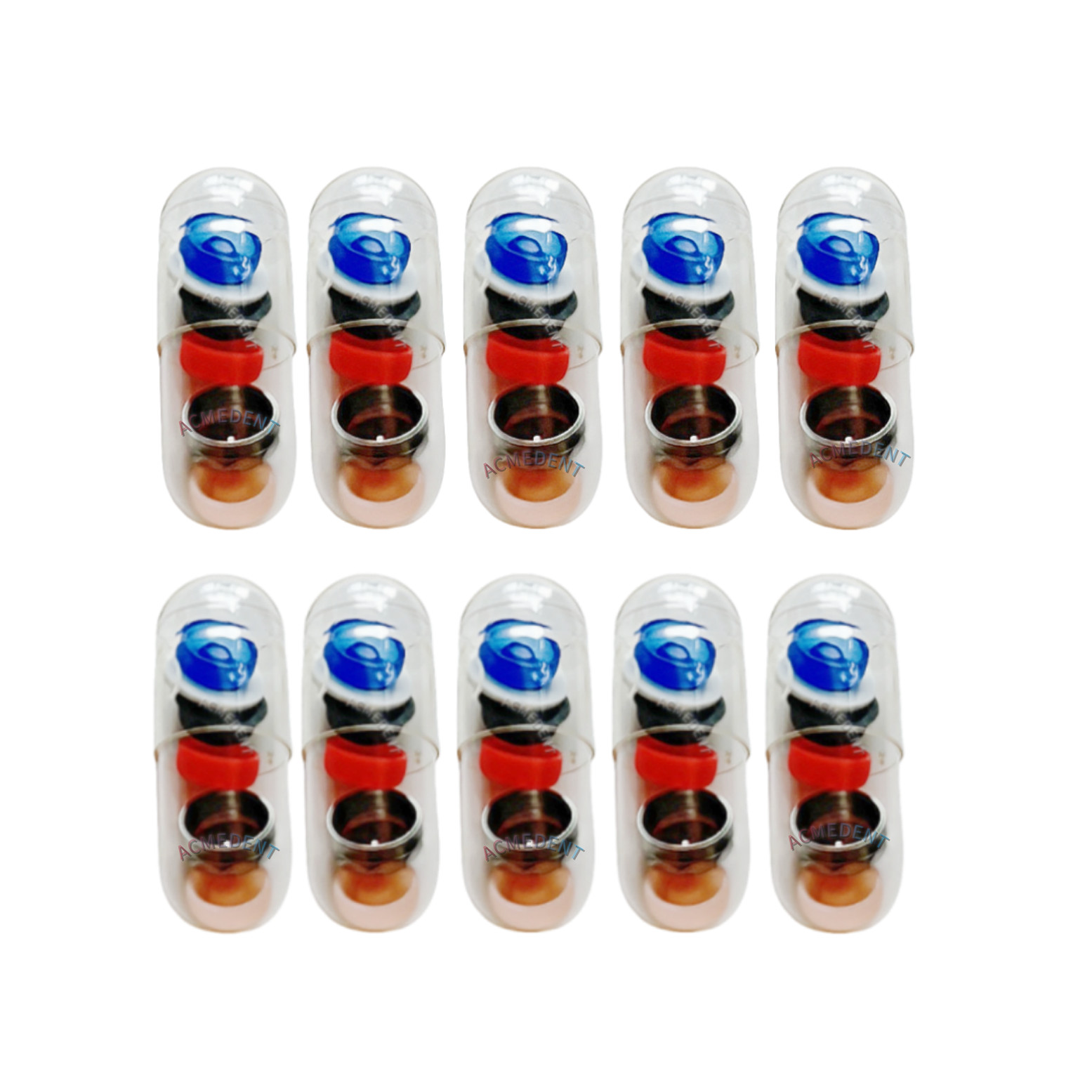 10Kits Dental Abutment Retentive Caps Locator Implant Metal Housing Insert Cap