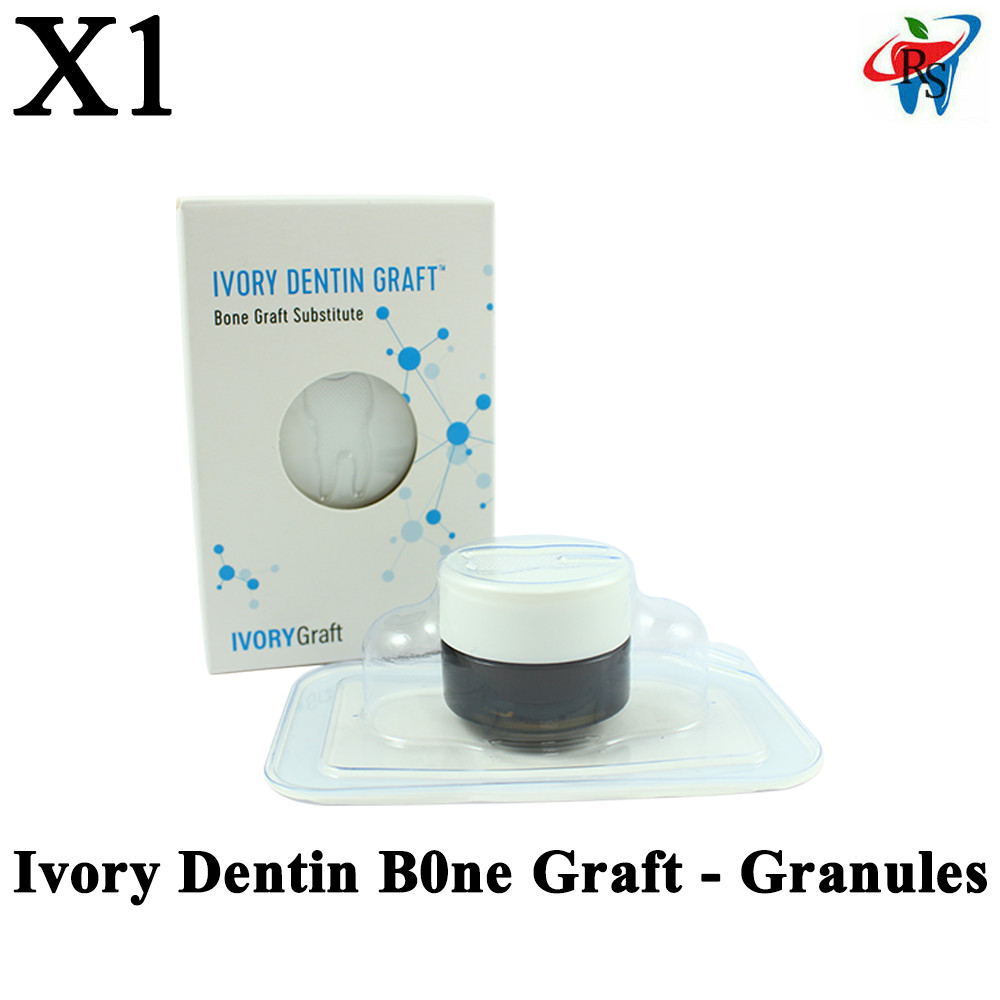 x1 Dental Ivory Dentin B0ne Graft Granules Socket Preservation & Regeneration