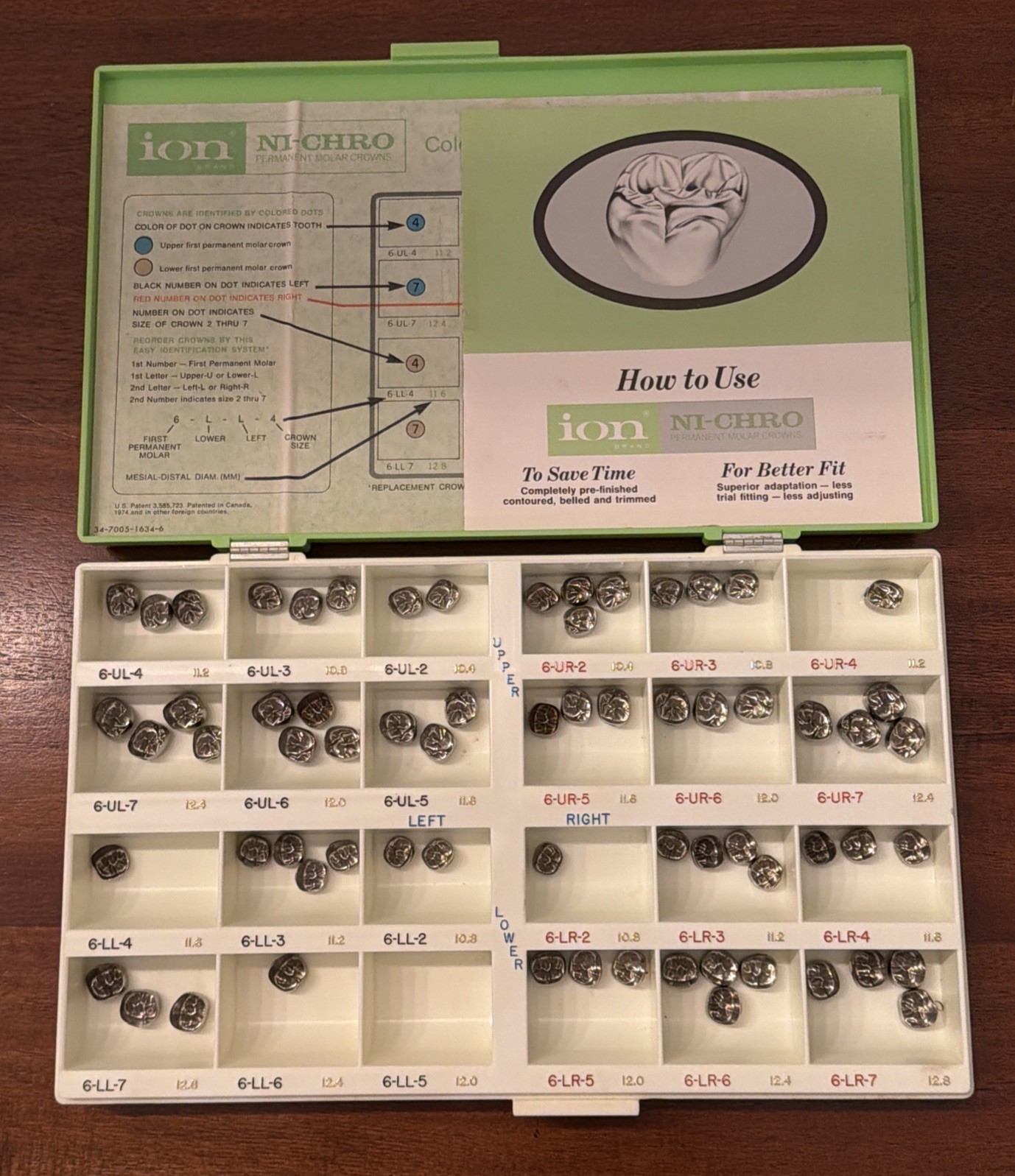 3M ion Lot, Iso-Form Temporary Crowns for Bicuspids & Permanent Molars Kits