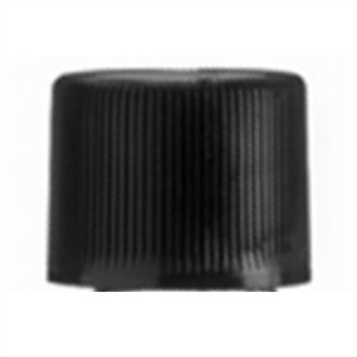 Screw Caps, 16mm, Polypropylene, Rubber Liner, Black 226V2 (Pack 10)