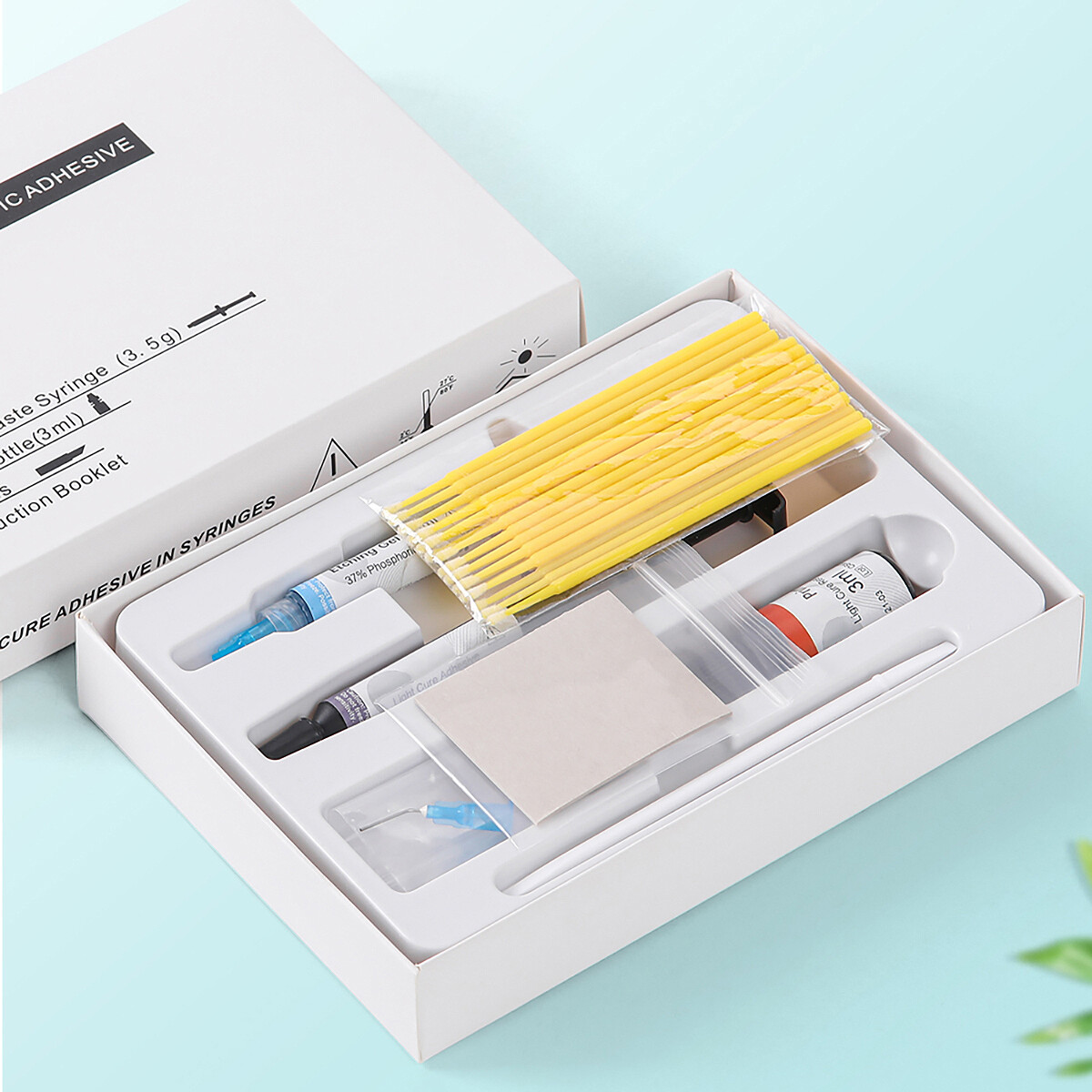Dental Orthodontic Light Cure Composite Resin Etching Adhesive Etching Gel Set