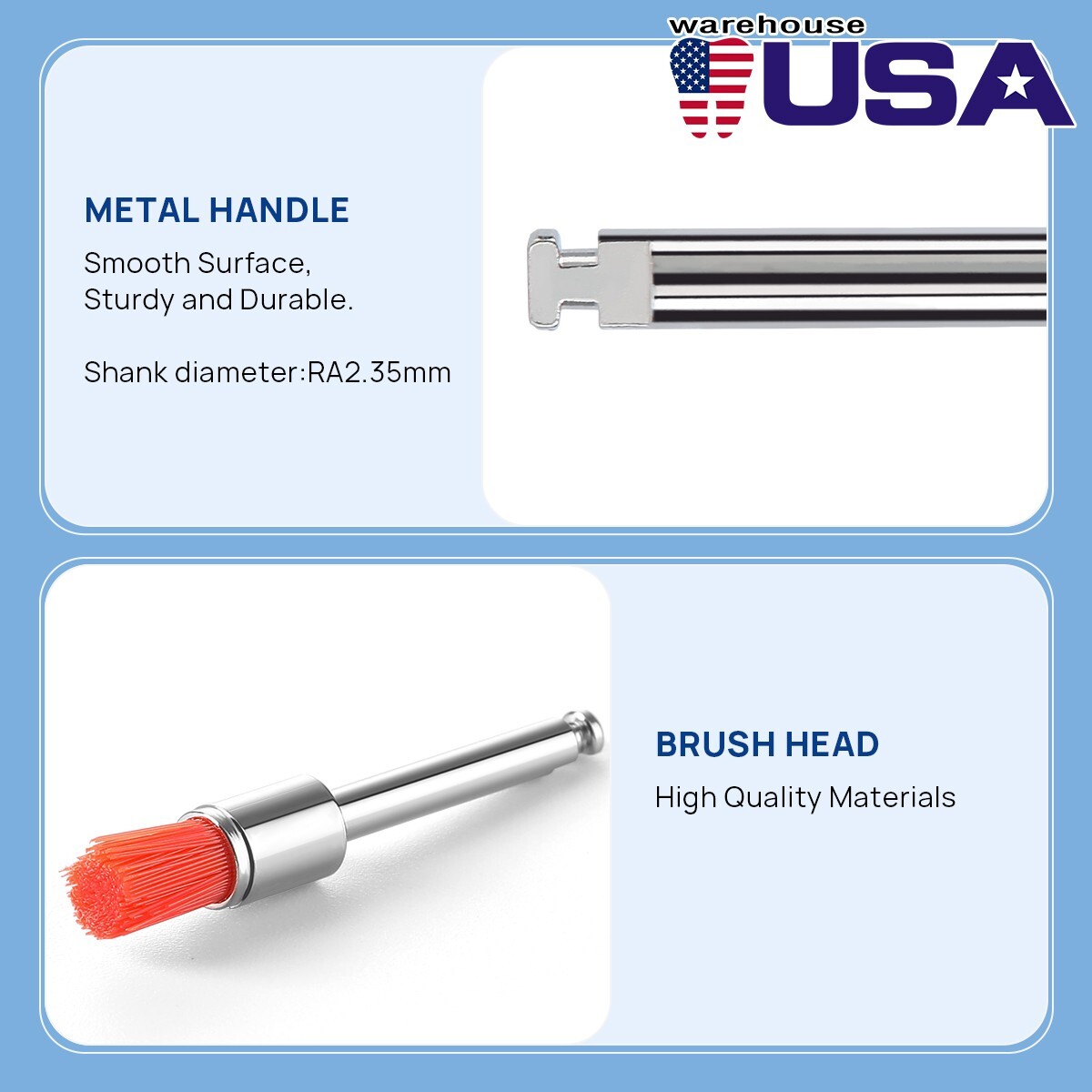 AZDENT Dental Composite Resin Polishing Rubber Polishers For Low Speed Handpiece