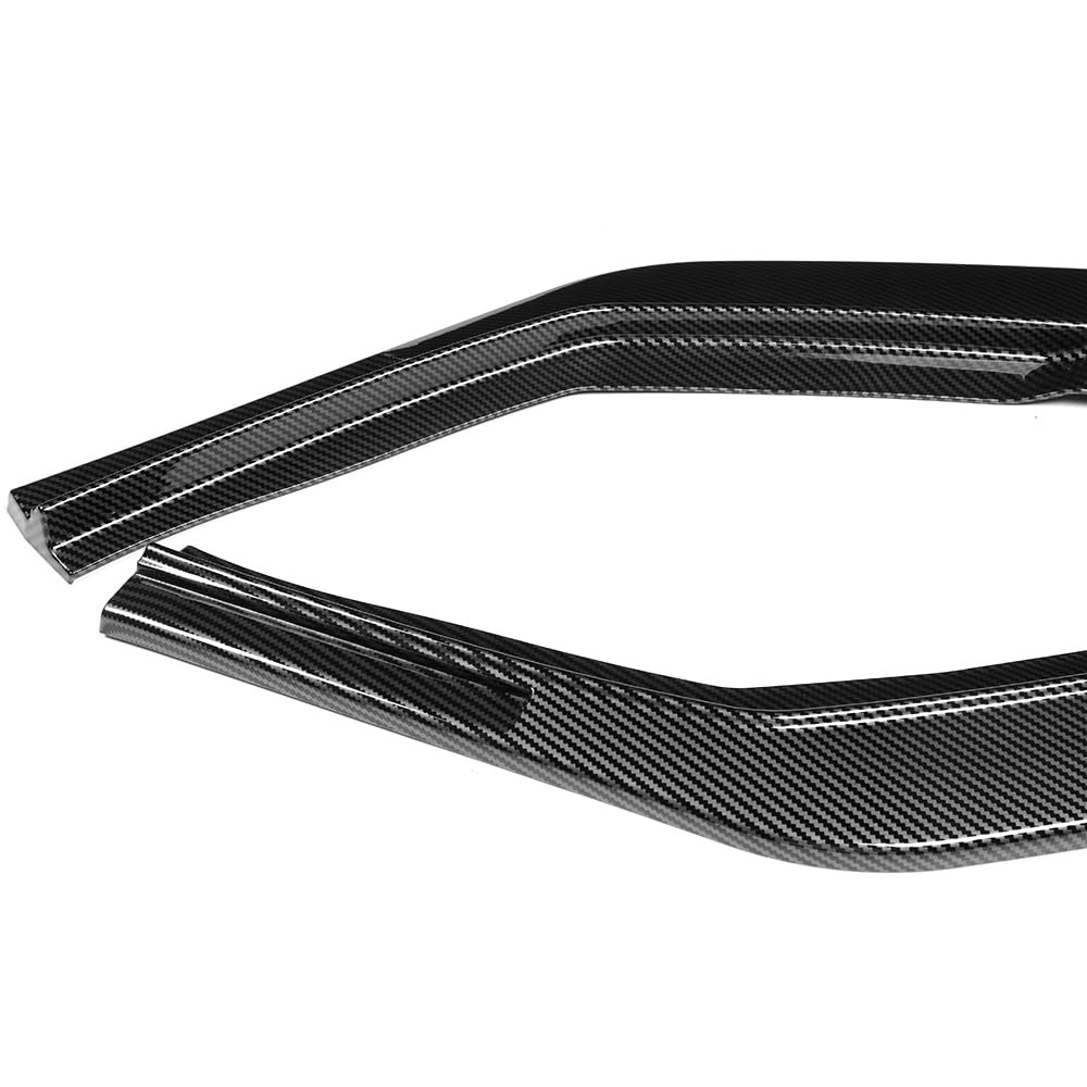 Front Bumper Lip Spoiler Painted Carbon Fiber ABS For 2024-2026 Elantra N N-Line