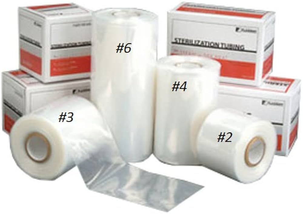 Dental Sterilization Tubing for Steam, Vapor, Dry heat up to 360°F, 100″ Roll