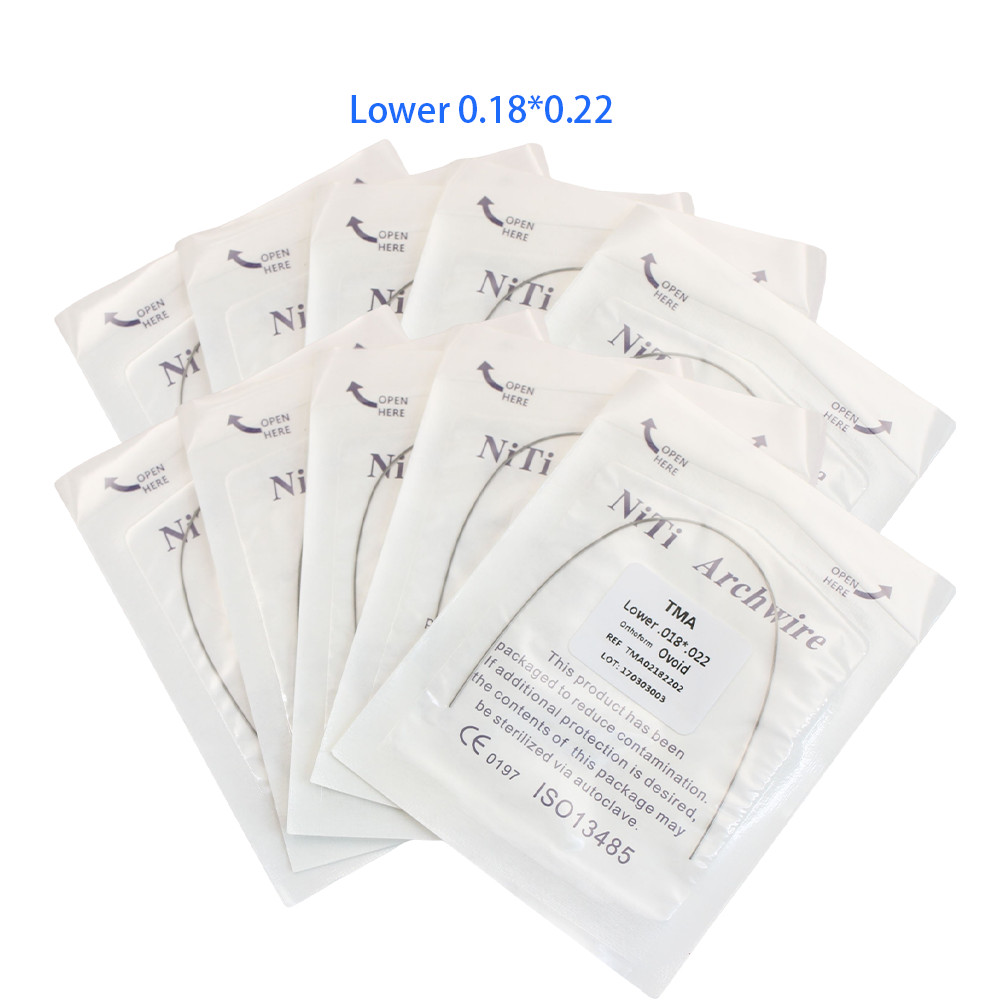 Dental Orthodontic TMA Beta Ti-Mo Arch Wires Ovoid Rectangular 1pc/pack