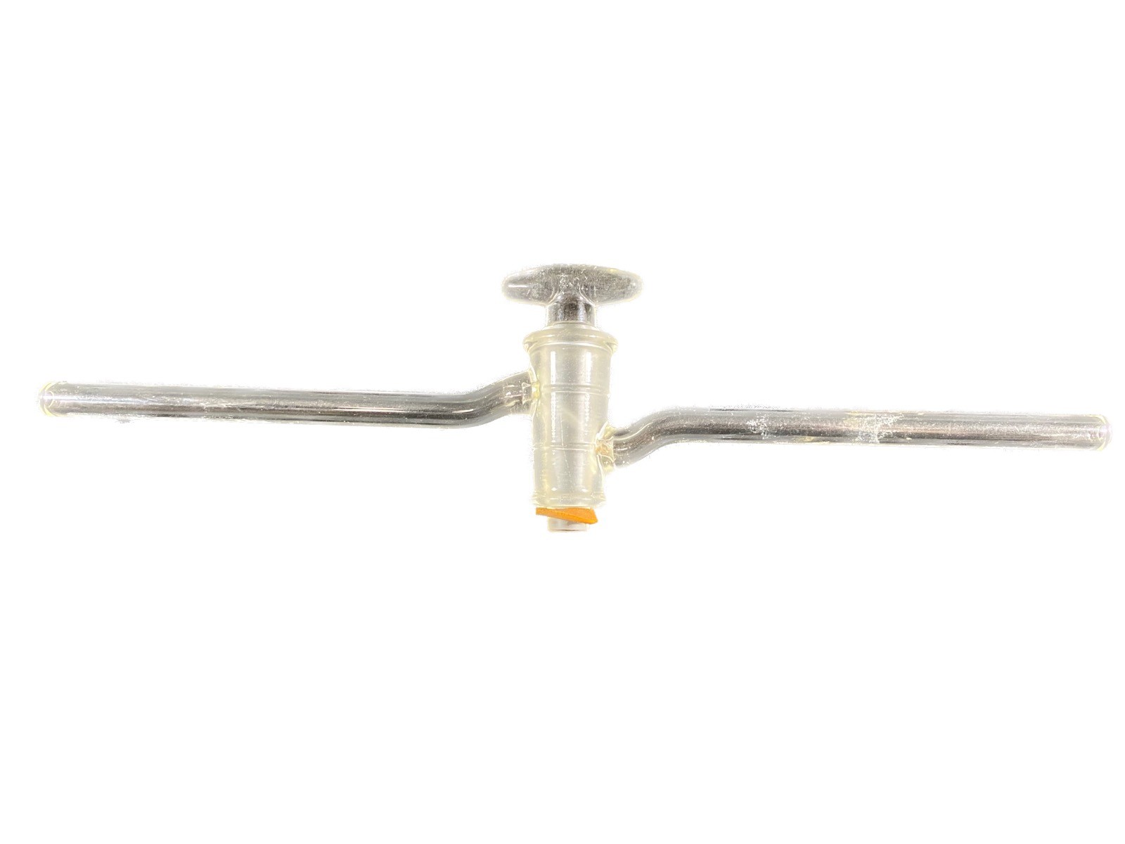 KIMAX Glass Vacuum Stopcock 2mm Oblique Bore 240mm Length 8mm O.D. Stem