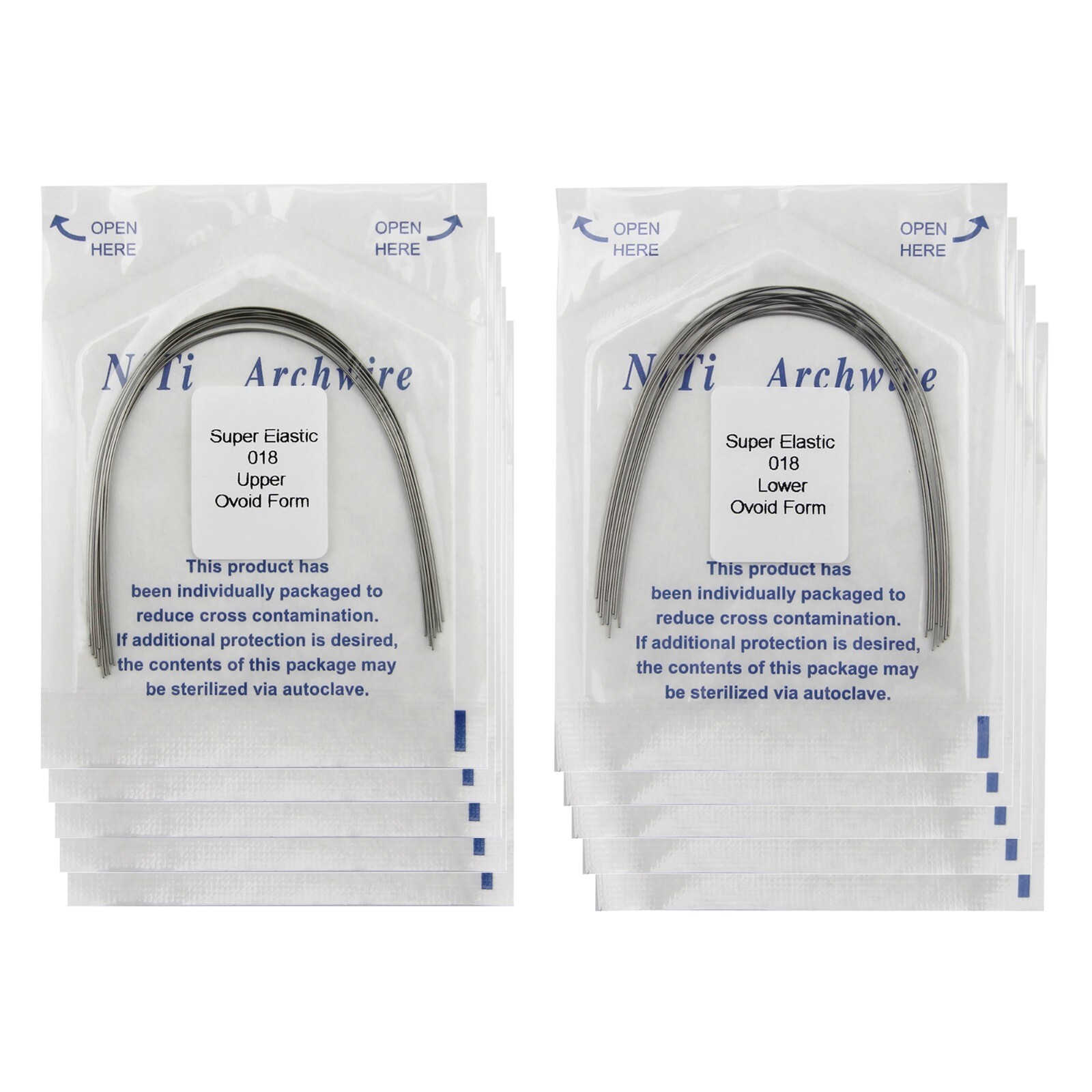 Orthodontic Arch Wire Niti Round Rectangular Ovoid Natural arcos de ortodoncia