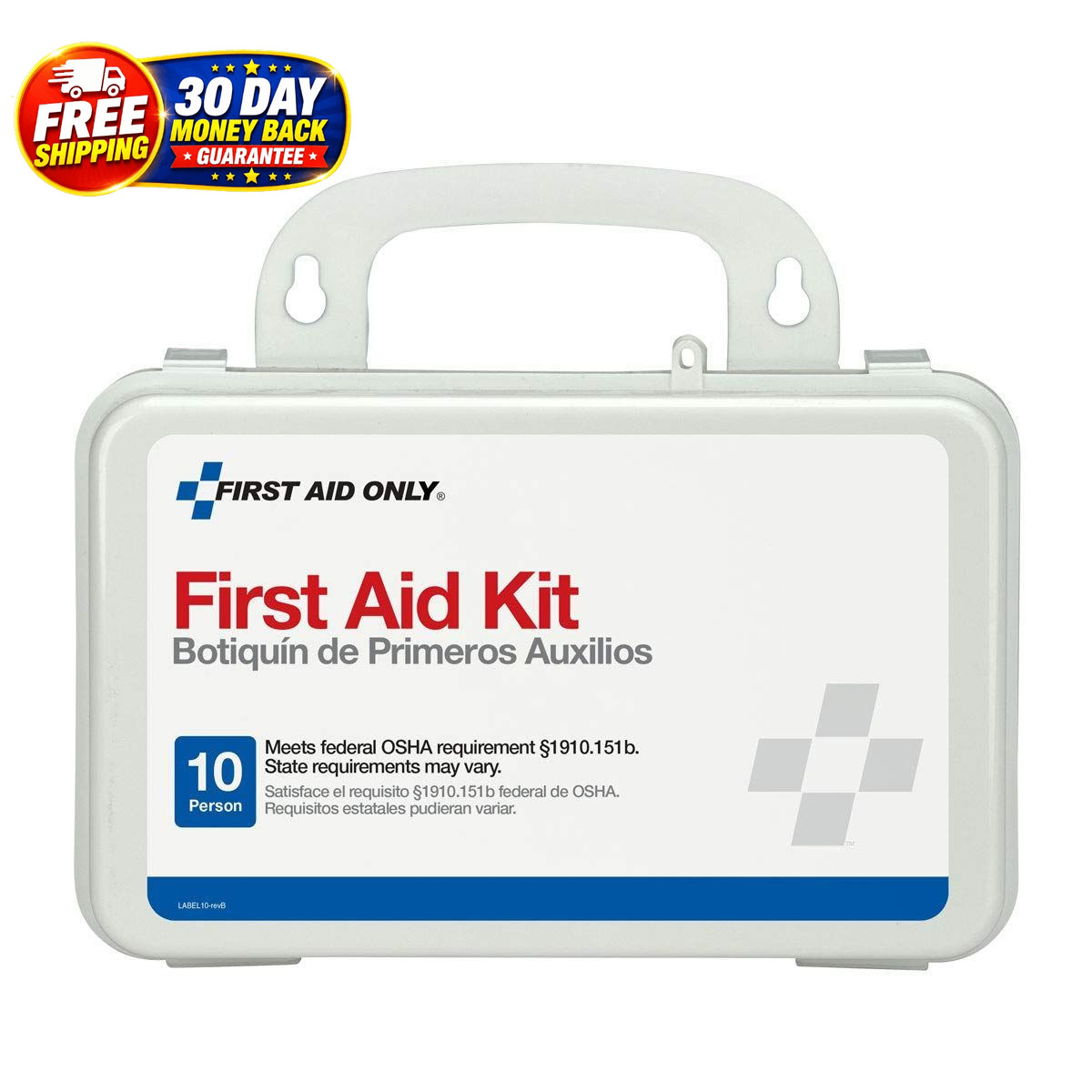All Purpose Emergency First Aid Kit 57 Pieces 10 Person Home Car Business