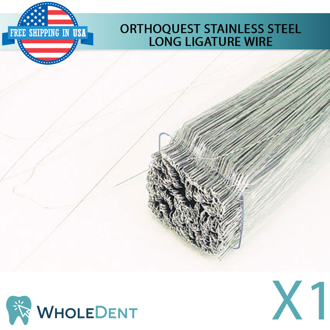 Orthodontic Dental Long Preformed Ligature Wire OrthoQuest Stainless Steel
