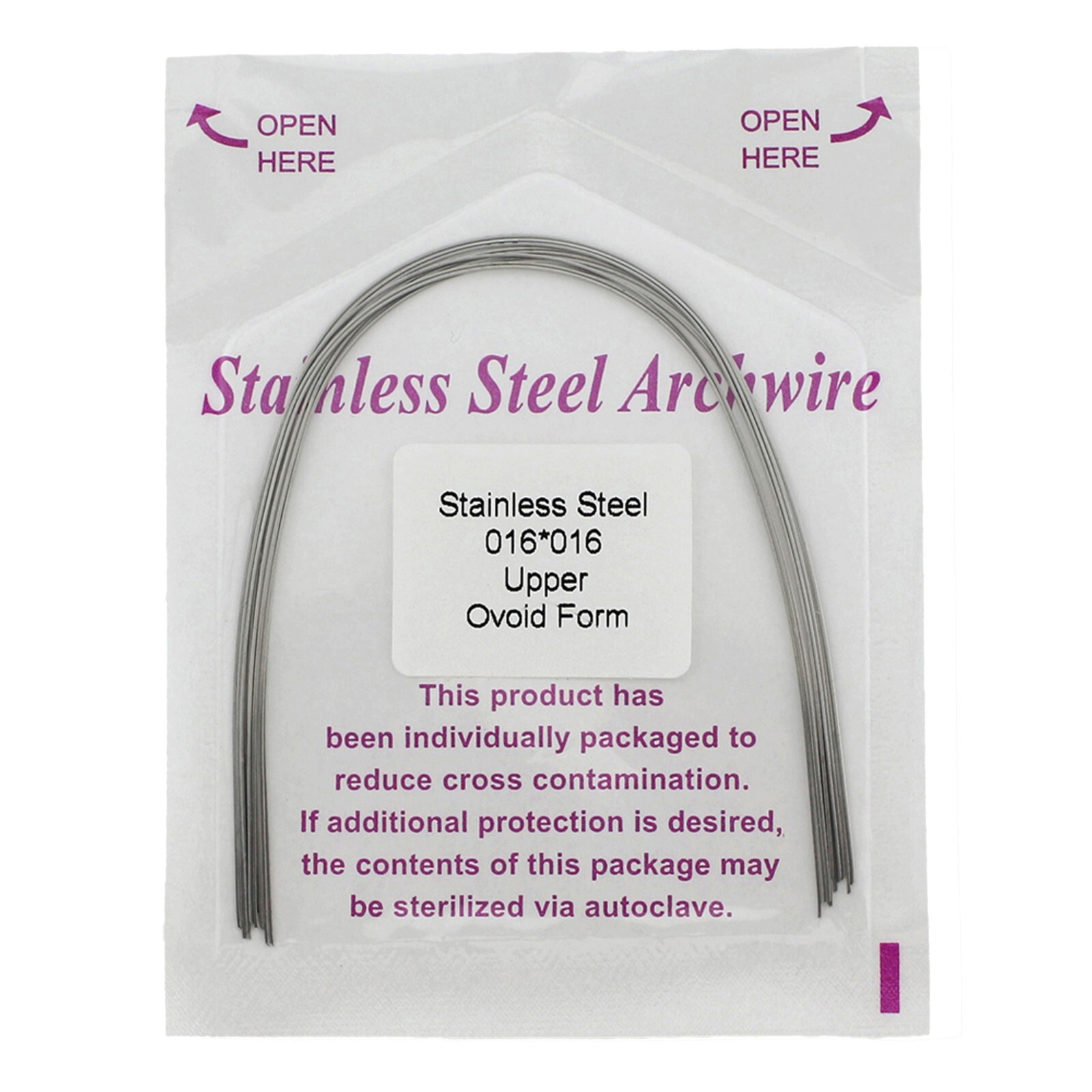 Orthodontic Arch Wire NiTi Stainless Steel Archwires Round Rectangular Natural