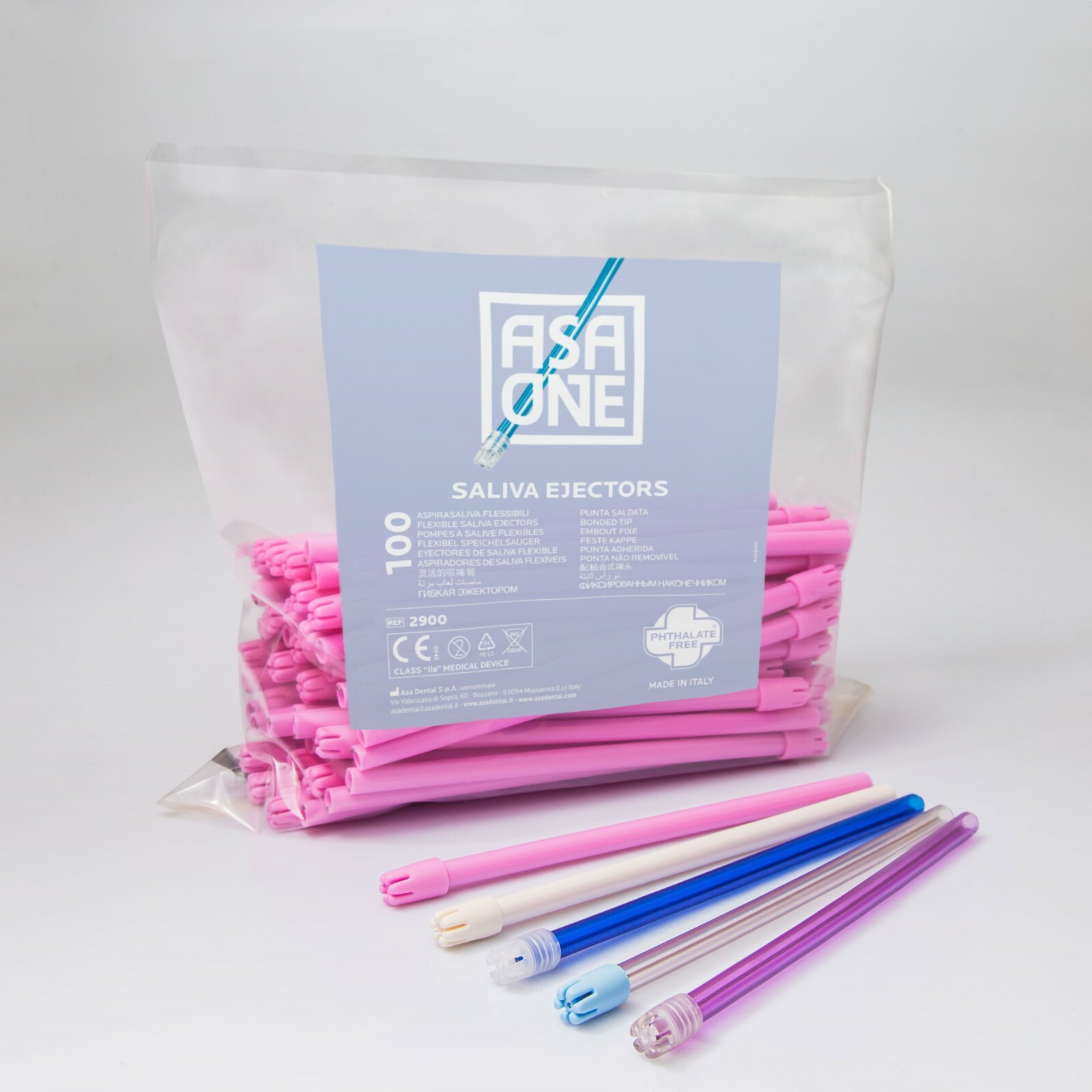 Dental Saliva Ejector Disposable Suction Tips Phthalate Free ASA Dental 100/Bag