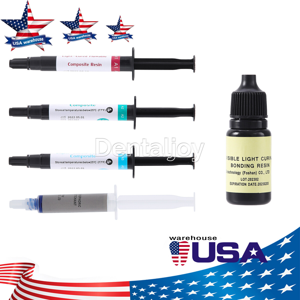 Dental Light Cure Universal Composite Resin / Etching Gel /Bonding Adhesive