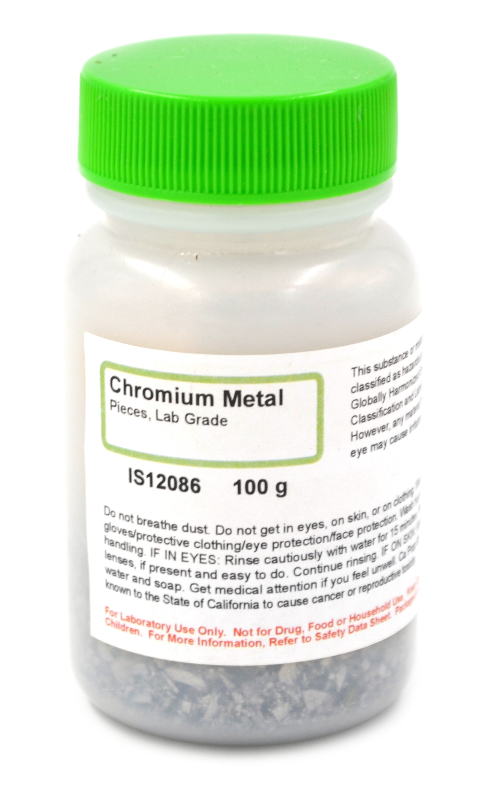 Lab-Grade Chromium Metal Pieces, 100g – The Curated Chemical Collection