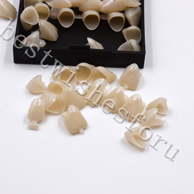 Dental Front Temporary Crown Material Polycarbonate Cap Anterior Teeth 55 pc/box